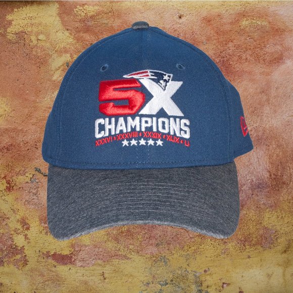 New England Patriots 5X Champions Stretch Fit Cap - Picture 8 of 8